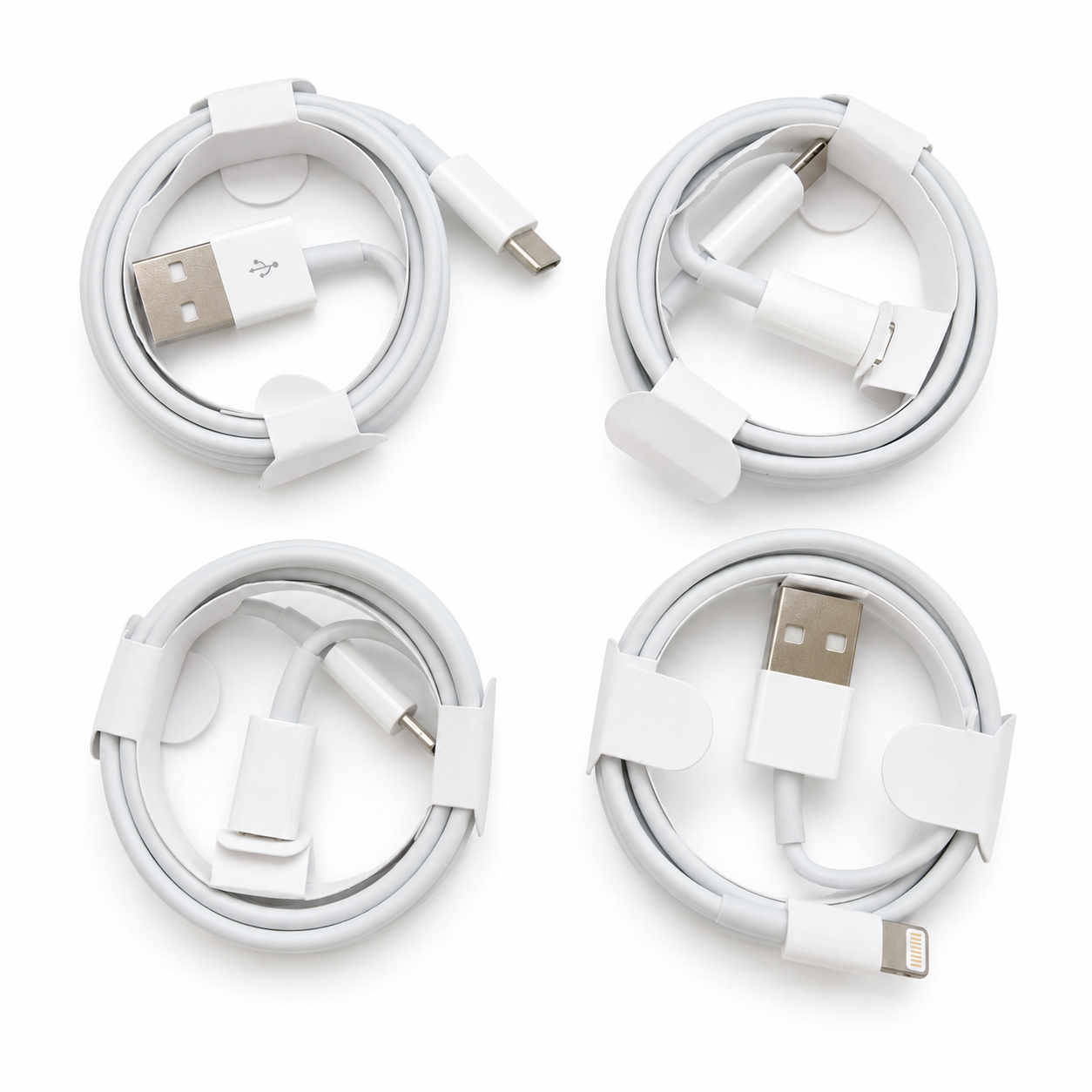 PowerReady Universal Charging Kit – 2-Port Wall Charger + 4 Cords