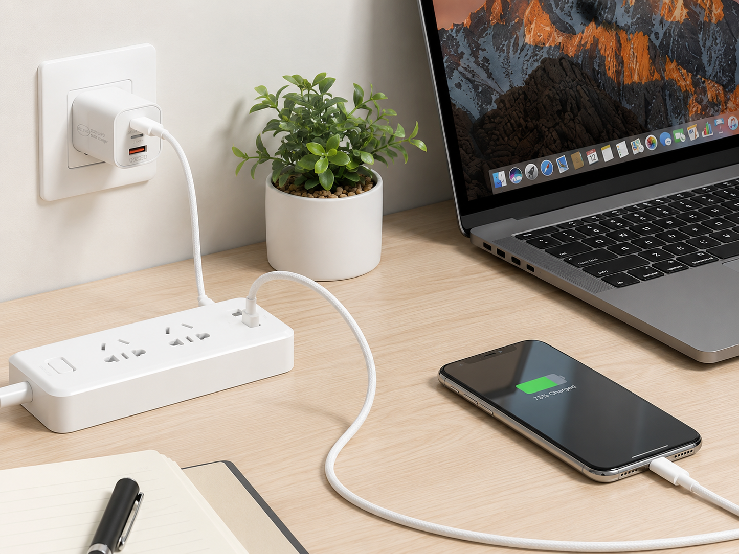 PowerReady Universal Charging Kit – 2-Port Wall Charger + 4 Cords